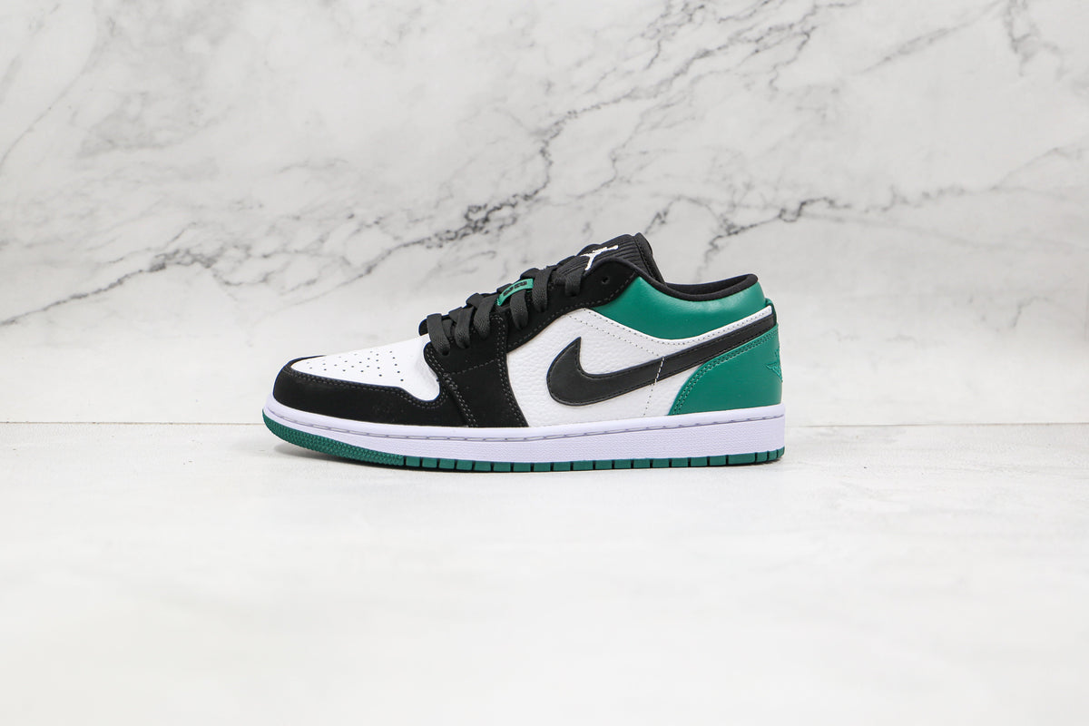 Jordan 1 Low White Black Mystic Green