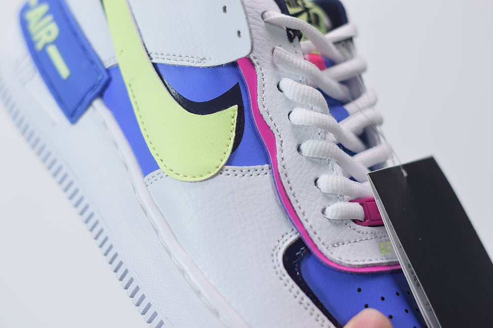 Nike Air Force 1 Shadow White Sapphire Barely Volt