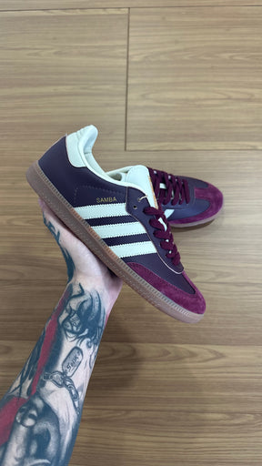 Adidas Samba OG Maroon Cream White (Pronta Entrega)