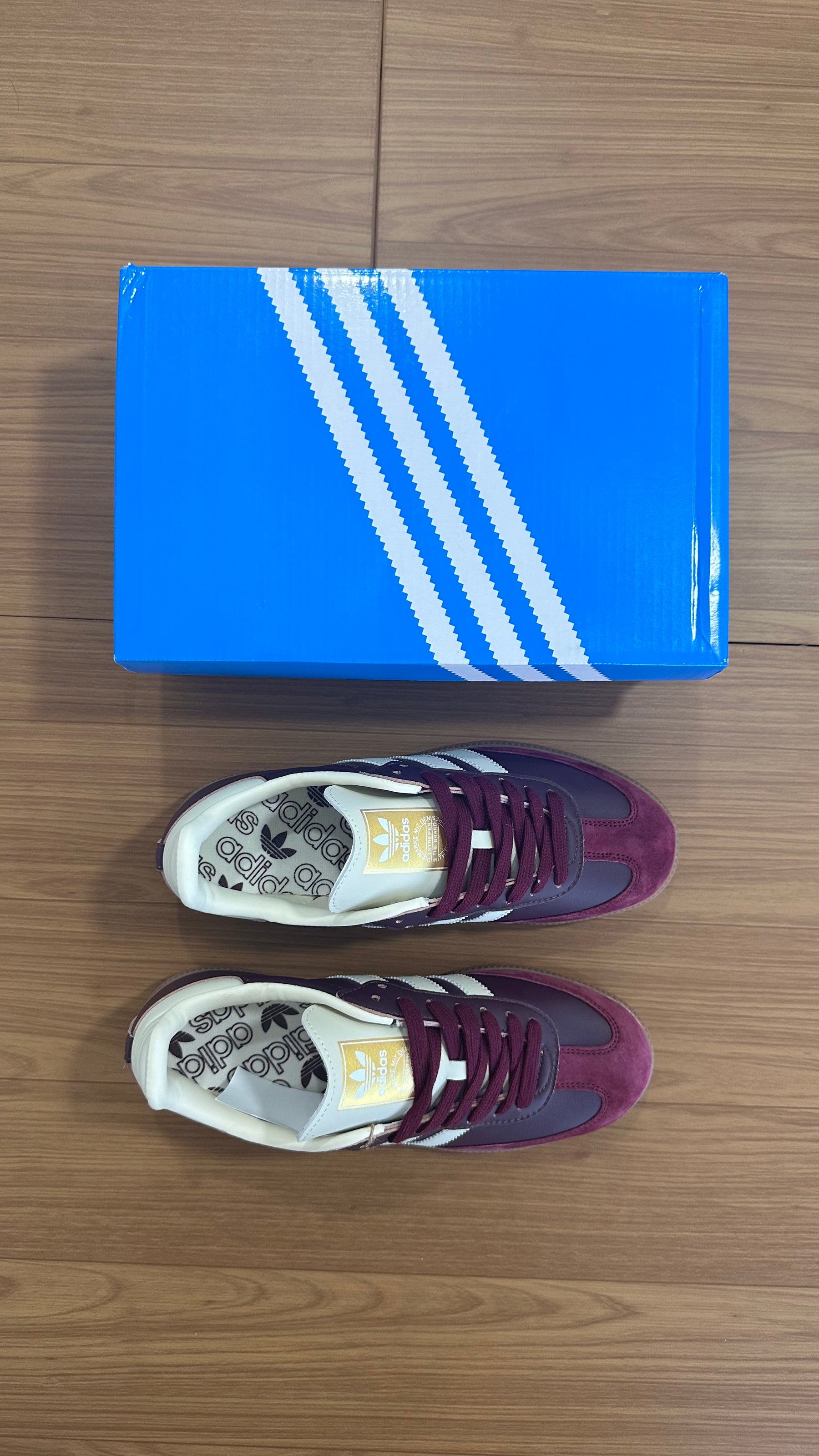 Adidas Samba OG Maroon Cream White (Pronta Entrega)