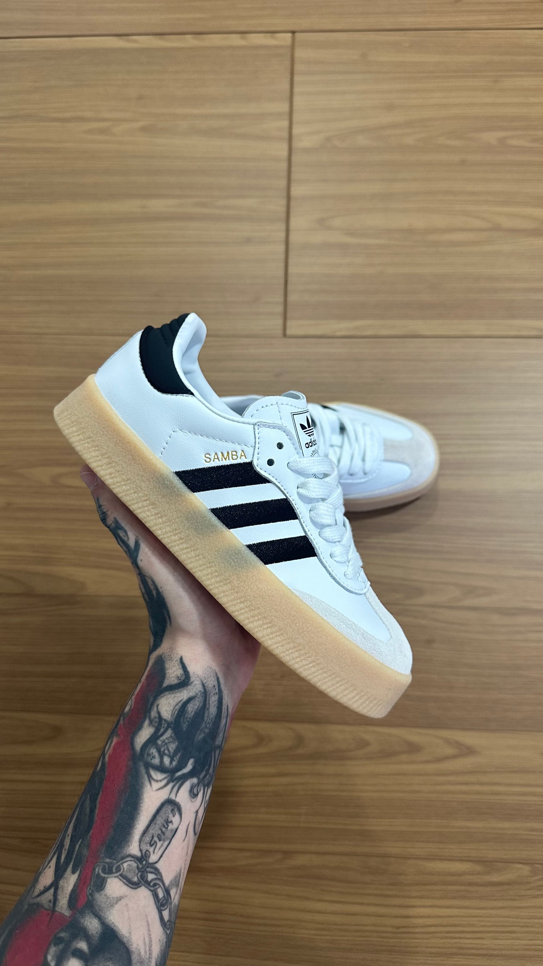 Adidas Sambae Cloud White Black (Pronta Entrega)